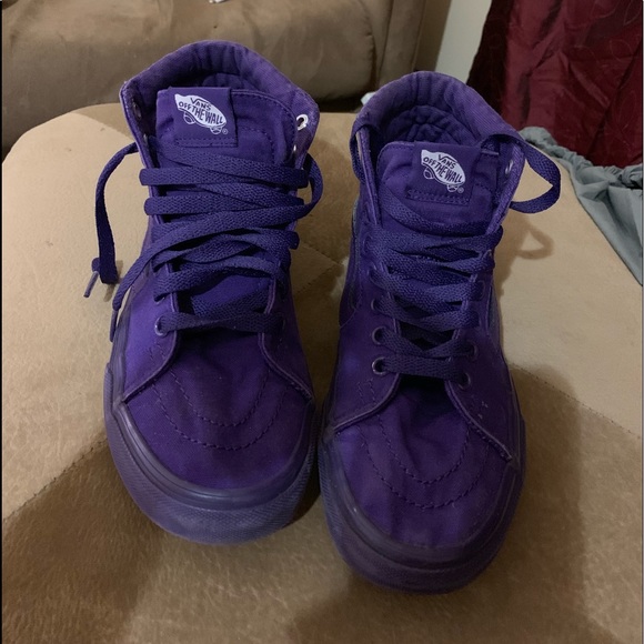Vans Shoes - Purple high top vans